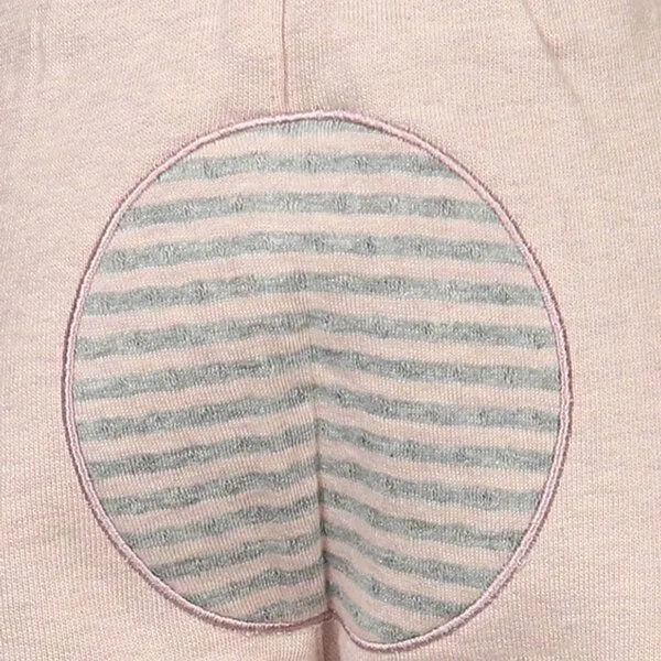 OrganicEra Baby-Sweatpants 'OrganicEra' aus Bio-Baumwolle, Rose melange (rose), – Produktbild 4 von 4