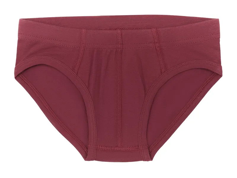 Leela Cotton Leela Cotton Jungen Slip Bordeaux 140, Rot, – Produktbild 1 von 2