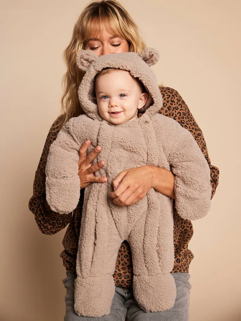Envie De Fraise Baby Overall mit Teddyfleece Mama-Tochter-Capsule, Taupe, – Produktbild 1 von 4