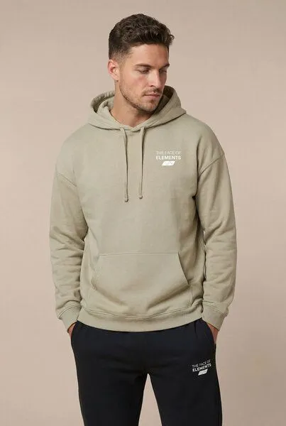 THE FACE OF ELEMENTS The Face of Elements Flow - Relaxed Fit Hoodie aus 100% Bio-Baumwolle, Oat (beige), – Produktbild 3 von 4