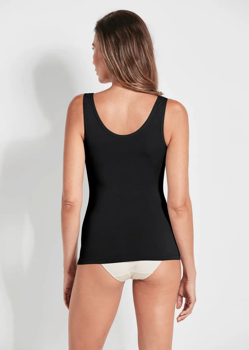 Triumph Achselhemd aus Modal mit Spitze - schwarz - Gr. S von Goldner Fashion, Schwarz, – Produktbild 2 von 3