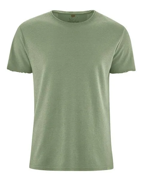 HempAge HempAge Herren T-Shirt Hanf/Biobaumwolle, Cactus(grün), – Produktbild 2 von 3