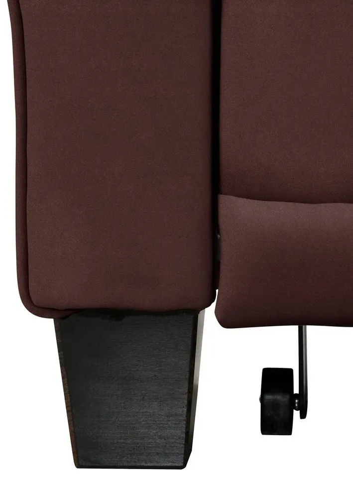 Home affaire Ecksofa Camelita, Landhaus Sofa, 2 Varianten: Recamiere- oder Ottomane, L-Form, wahlweise mit Bettfunktion, Braun, – Produktbild 5 von 5