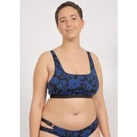boochen boochen Bikini Top Caparica - wendbar - Surfbikini, Dark moonflower (schwarz), – Produktbild 1 von 1