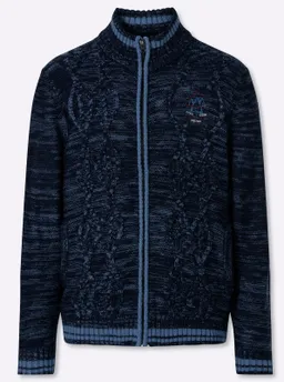marco donati Strickjacke marine-mittelblau-meliert – Produktbild 1 von 1