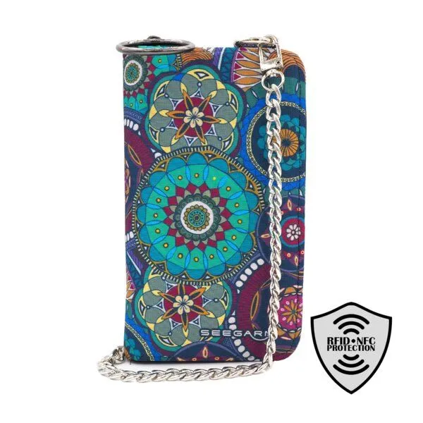 Seegarn Seegarn-Täschle / 2in1 Handy-Tasche und Geldbeutel (MB46), K1 - kette silber, – Produktbild 1 von 5