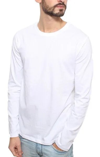 YTWOO YTWOO Herren Langarmshirt in Farben Schwarz oder Weiss "Made in Kenya", Weiss, – Produktbild 3 von 3