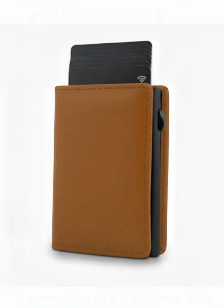 Akaroa Akaroa Kartenetui PELLE mit Kartenauswurf, Vintage braun, – Produktbild 2 von 2