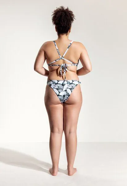 Oy Oy Surf Bikini Hose „Mako“, Grünes blattmuster, – Produktbild 3 von 4