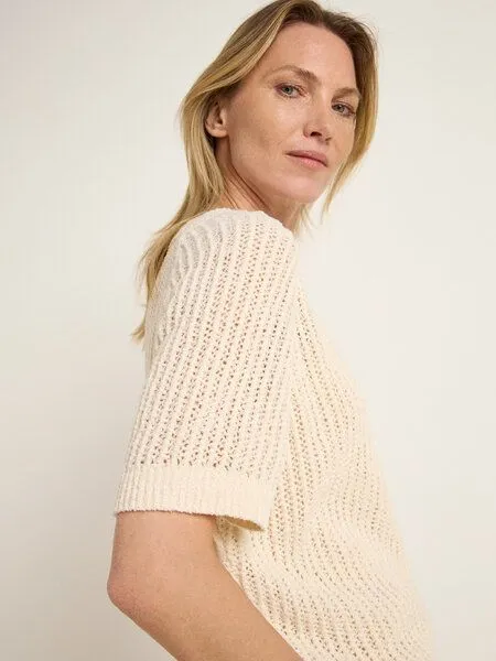 LANIUS LANIUS Boucle Pullunder (GOTS) aus Bio-Baumwolle, Creme, – Produktbild 4 von 4