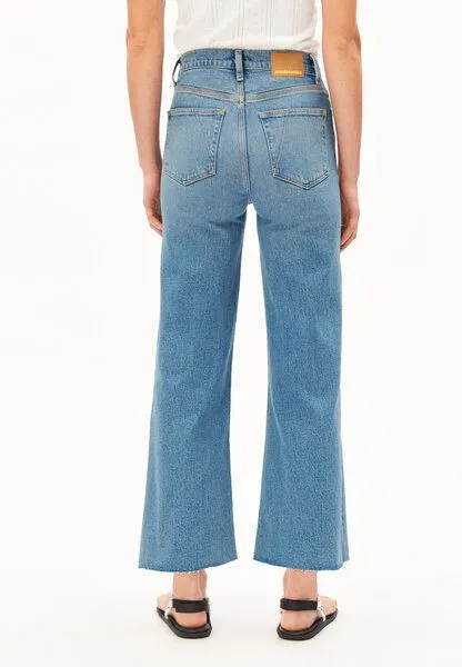 ARMEDANGELS ARMEDANGELS MURLIAA CROPPED Damen Wide Jeans Bio-Baumwoll Mix Comfort-Stretch, Blue, – Produktbild 2 von 4
