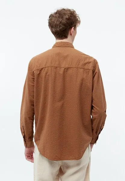 Givn Berlin Givn Berlin Langarm-Hemd Modell: Yuval GOTS, Pecan brown (braun), – Produktbild 4 von 6