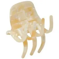 JAN N JUNE JAN N JUNE MACHETE Haarklammer MINI CLAW aus Acetat, Sea shell checker (beige), – Produktbild 1 von 2