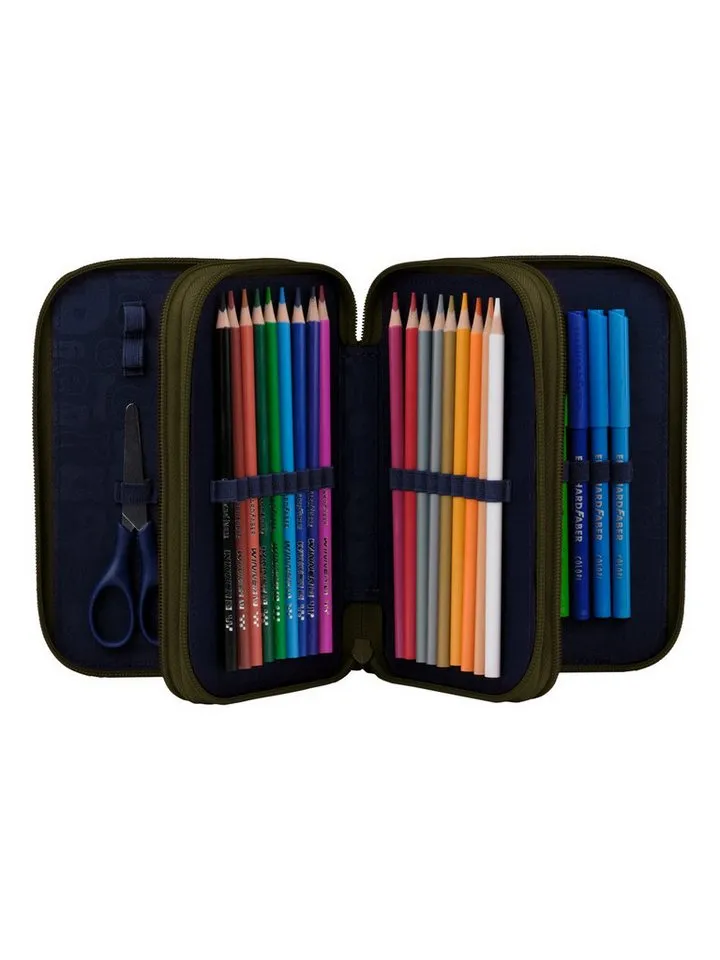 Ergobag Ergobag Federmäppchen Maxi Mäppchen, (1-tlg), mit Stiften befüllt, Grün, – Produktbild 2 von 8