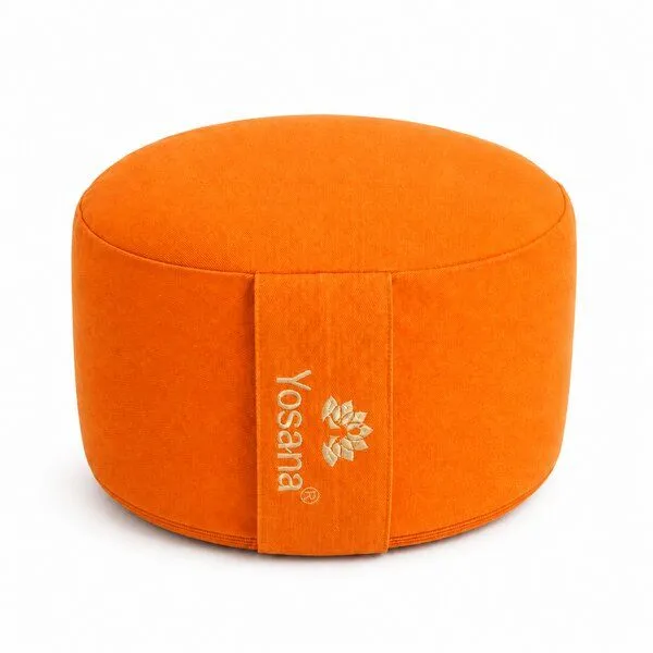 Yosana Yosana Yogakissen rund, Meditationskissen 30x15cm, Kurkuma, – Produktbild 1 von 8