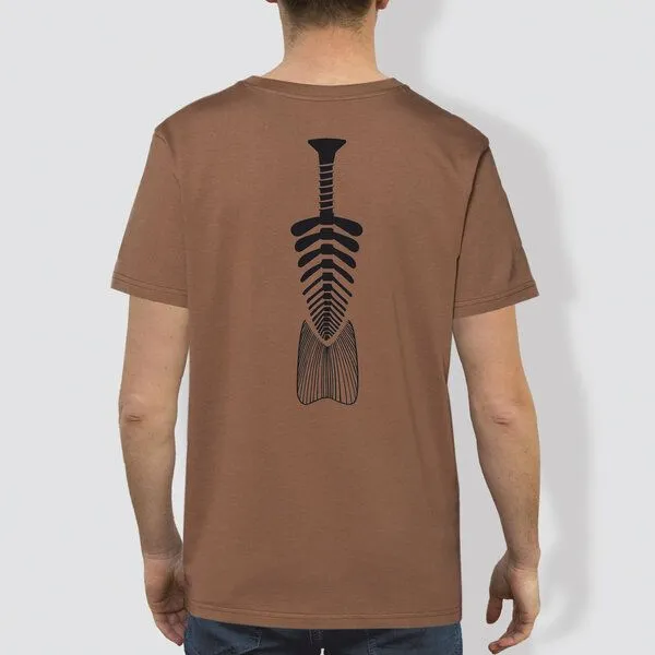 little kiwi little kiwi Herren T-Shirt, "Windungen", Brown, – Produktbild 1 von 2