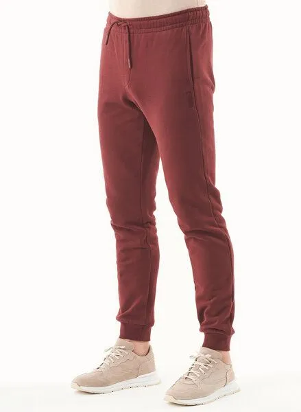 ORGANICATION ORGANICATION ESSENTIALS-PEENO- Soft Touch Sweathose aus Bio-Baumwolle, Rot(bordeaux), – Produktbild 3 von 3
