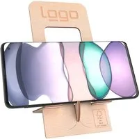 2-in-1-Handyhalter 'Flipster' aus FSC-zertifiziertem Holz mit Korkauflage, inkl. G – Produktbild 1 von 1
