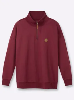 sheego Sweatshirt bordeaux – Produktbild 1 von 1