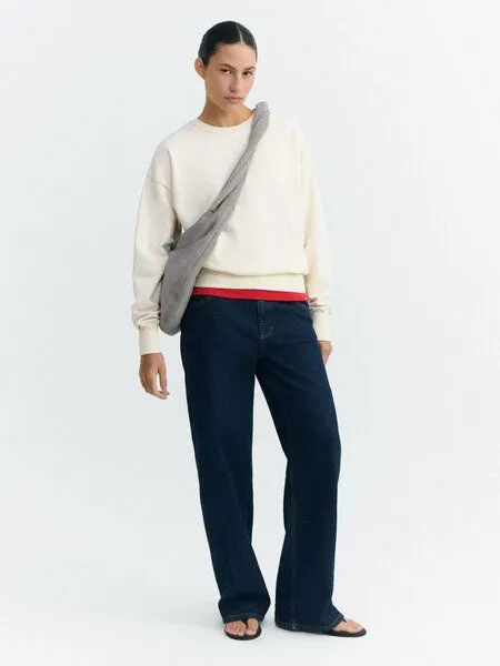 thinking mu thinking mu Damen Sweatshirt - Jodie - aus Bio-Baumwolle, Sonne pannacota (offwhite), – Produktbild 2 von 3