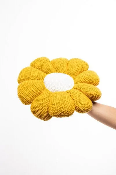 Tranquillo Tranquillo Kissen FLOWER, Gelb, – Produktbild 4 von 5