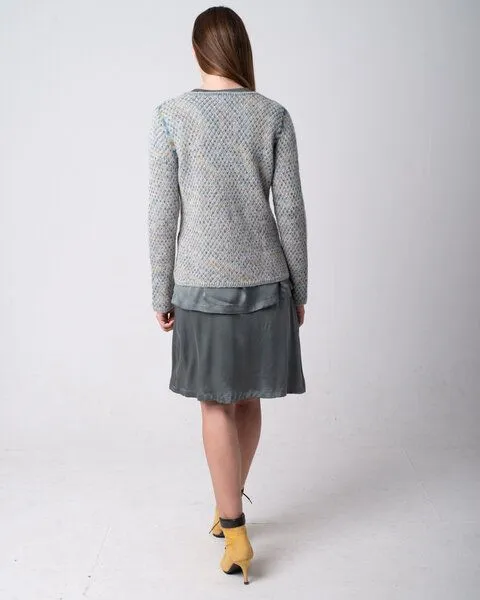 Alma & Lovis Alma & Lovis Wendepullover aus Baby-Aplaka | Handpaint Pullover, Mint, – Produktbild 2 von 4