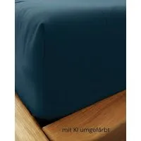 körber mode körber mode Bettlaken reiner europäischer Hanf, Betttuch petrol oder pink Einzelbett 90x200, Petrol, – Produktbild 1 von 1