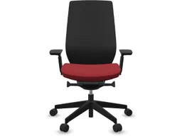profim profim Bürodrehstuhl "ACCIS PRO" mit Armlehnen, Gestell: schwarz, Sitz: rot – Produktbild 1 von 1