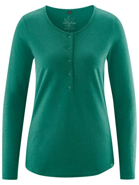 HempAge HempAge Damen Longsleeve Hanf/Bio-Baumwolle, Jungle, – Produktbild 1 von 1