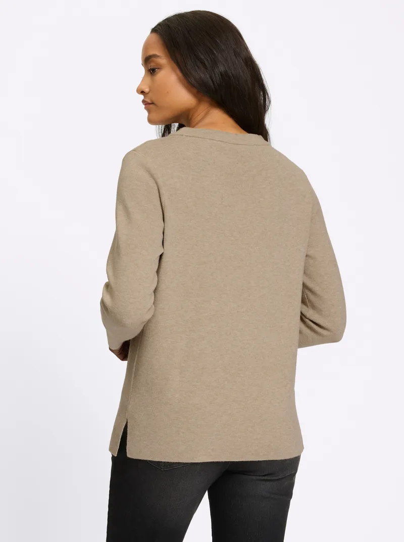 heine Pullover beige-meliert, Beige-meliert, – Produktbild 2 von 2