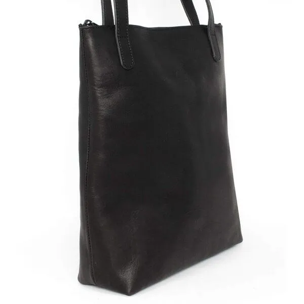 Marin et Marine Marin et Marine Leder Tote Bag Soléa, Black, – Produktbild 6 von 6