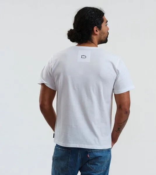 Gary Mash GARY MASH Herren Basic T-Shirt aus Biobaumwolle, Weiß, – Produktbild 4 von 4
