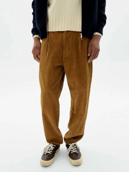 thinking mu thinking mu Herren Hose - Wotan Corduroy Pants - aus Bio-Baumwolle, Light oak (braun), – Produktbild 1 von 4