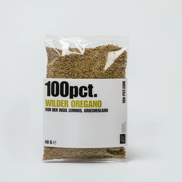 100pct. 100pct. Wilder-Bio-Oregano von der Insel Lemnos, Griechenland – Produktbild 1 von 1