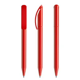 prodir prodir® Drehkugelschreiber DS3 TPP Twist, blaue Mine, rot – Produktbild 1 von 1