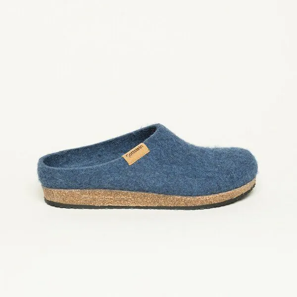Stegmann Stegmann Filzpantoffel 208 aus 100% Merino-Wolle für Damen & Herren, Blau, – Produktbild 4 von 4