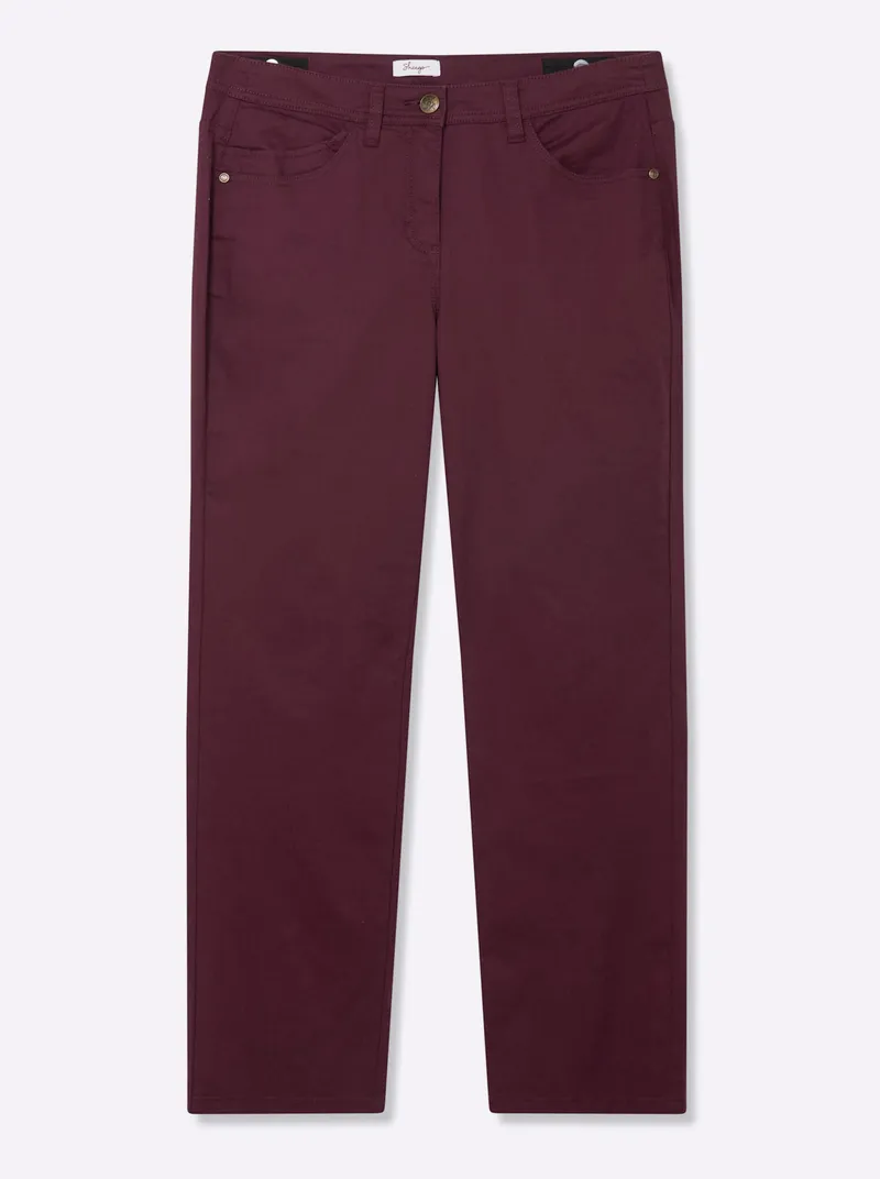 sheego Hose, Burgund, – Produktbild 1 von 2