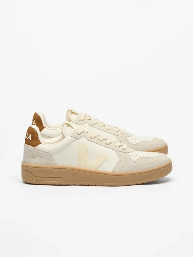 Veja Veja V-82 Leather, Pure / calcaire / cognac, – Produktbild 1 von 2