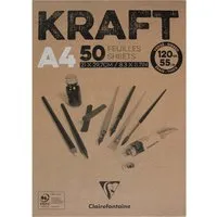 Clairefontaine Clairfontaine Zeichenblock "KRAFT Vergé", DIN A4, 50 Blatt – Produktbild 1 von 1