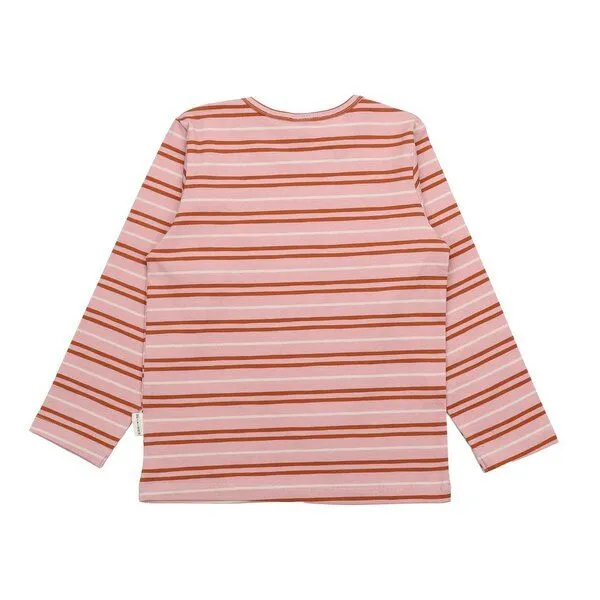 Walkiddy Walkiddy Kinder Langarmshirt GOTS zertifiziert – Bio-Baumwolle, Rosa gestreift, weich & bequem, Rosa, – Produktbild 2 von 3