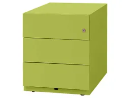 Bisley Bisley Rollcontainer "Note" mit 3 Schubladen T 56,5 cm grün – Produktbild 1 von 1
