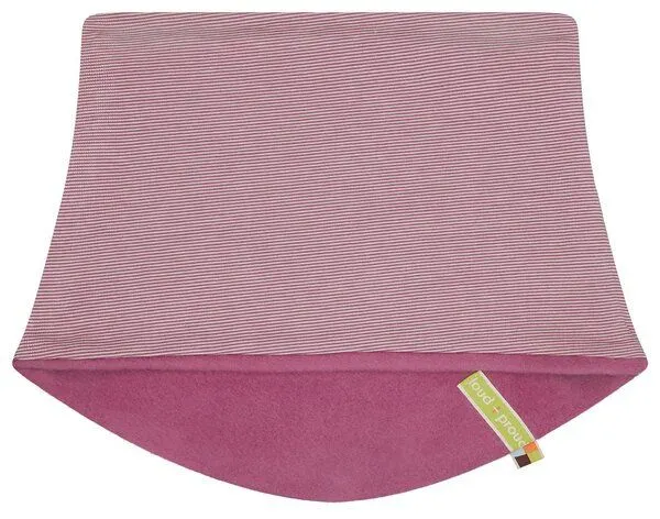 loud + proud loud + proud Babys & Kinder Wende-Schlauchschal aus Baumwoll-Fleece, GOTS-zertifiziert, Grape(rosa), – Produktbild 3 von 3