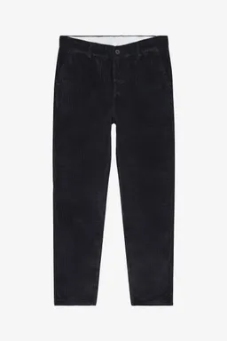 KnowledgeCotton Apparel KnowledgeCotton Apparel Herren vegan Hose Chuck Regular Cord Schwarz Jet – Produktbild 1 von 1