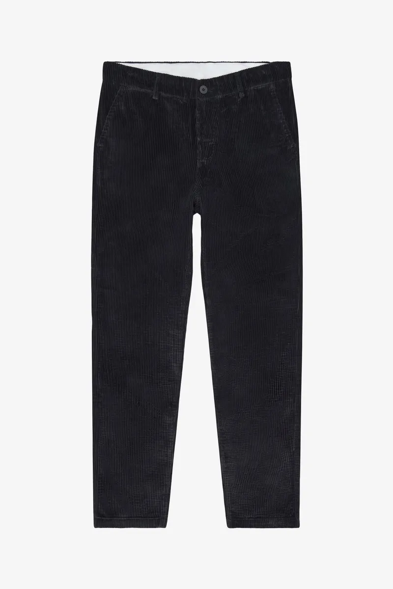 KnowledgeCotton Apparel KnowledgeCotton Apparel Herren vegan Hose Chuck Regular Cord Schwarz Jet, Schwarz, – Produktbild 1 von 2