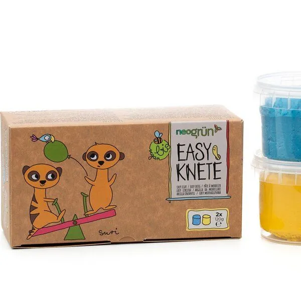 neogrün neogrün Easy-Knete 2er Set "Suri", Blau/gelb, – Produktbild 6 von 6