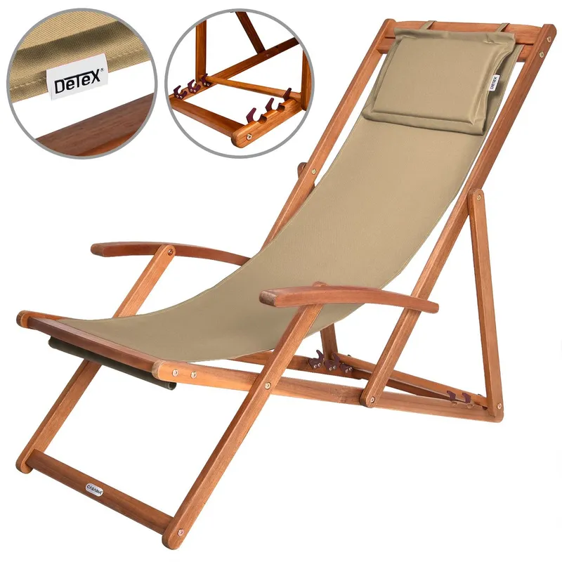 Casaria® Casaria Casaria Sonnenliege Dune Akazienholz – Produktbild 1 von 1
