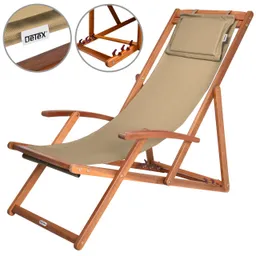Casaria® Casaria Casaria Sonnenliege Dune Akazienholz – Produktbild 1 von 1