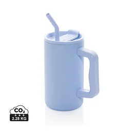 XD Collection XD Collection Cube Becher aus RCS recyceltem Stahl 800ml, Hellblau, – Produktbild 1 von 1