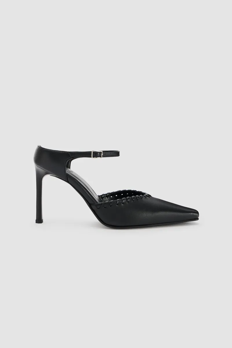 Prev Prev Damen vegan Heels Grace Schwarz, Schwarz, – Produktbild 2 von 2