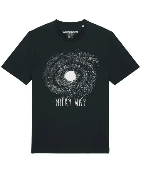 watapparel watapparel T-Shirt Unisex Milky way, Black, – Produktbild 1 von 3